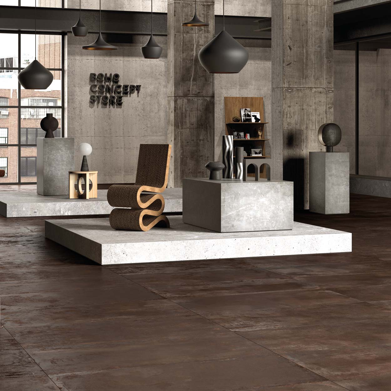 Unicom Starker Oxid Lava Tegel 90x90cm